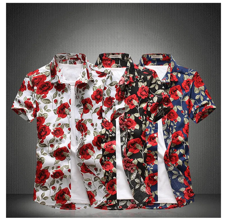 White Rose Button Up Shirt