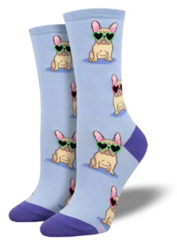 Women's Frenchie Fashion Crew Sock
