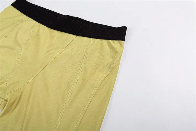 Women's Summer Patchwork Elastic High Waist Fitness Leggings