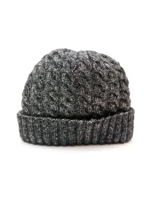 Yandi Knit's Black Cotton Beanie